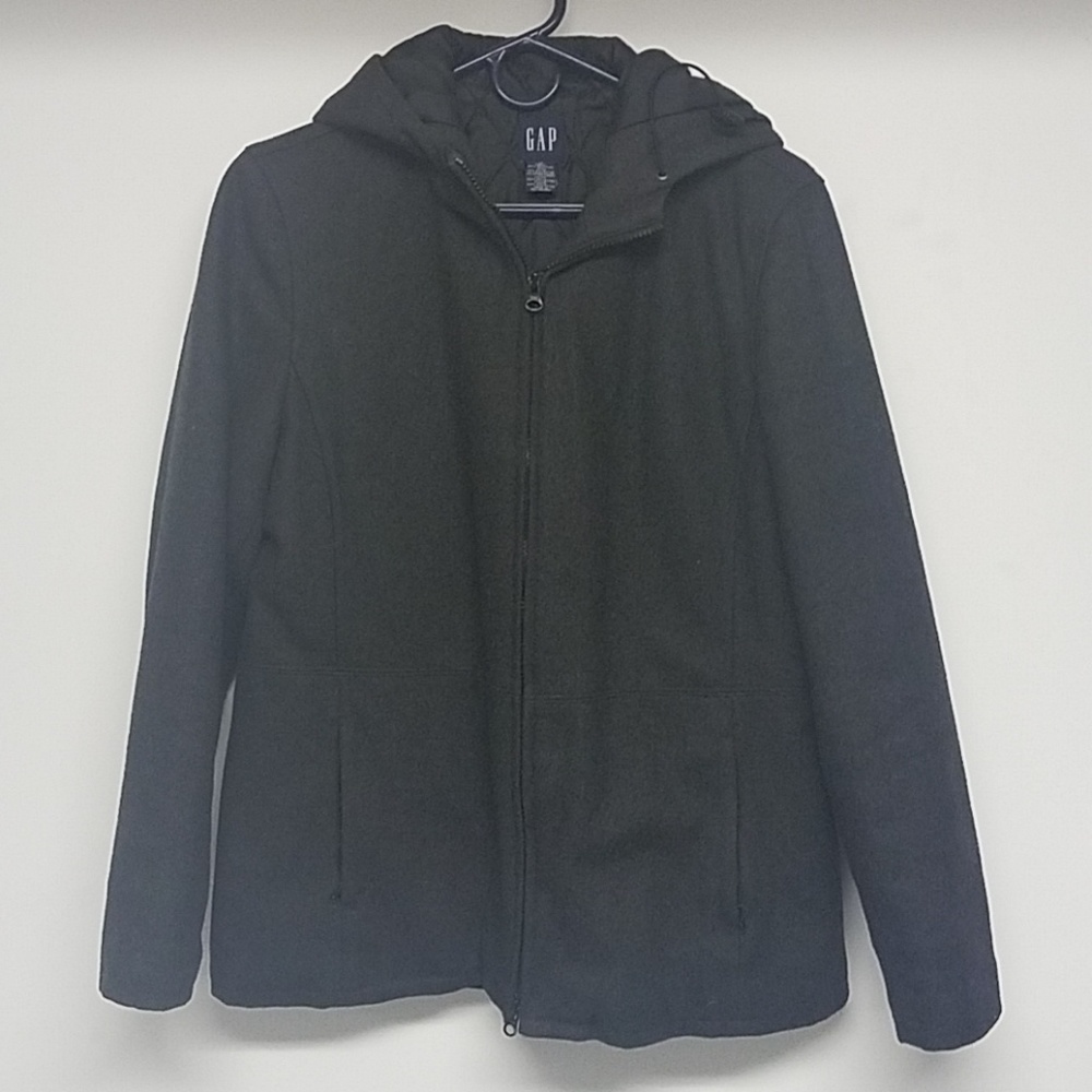 Gap Hooded Zippered Pea coat